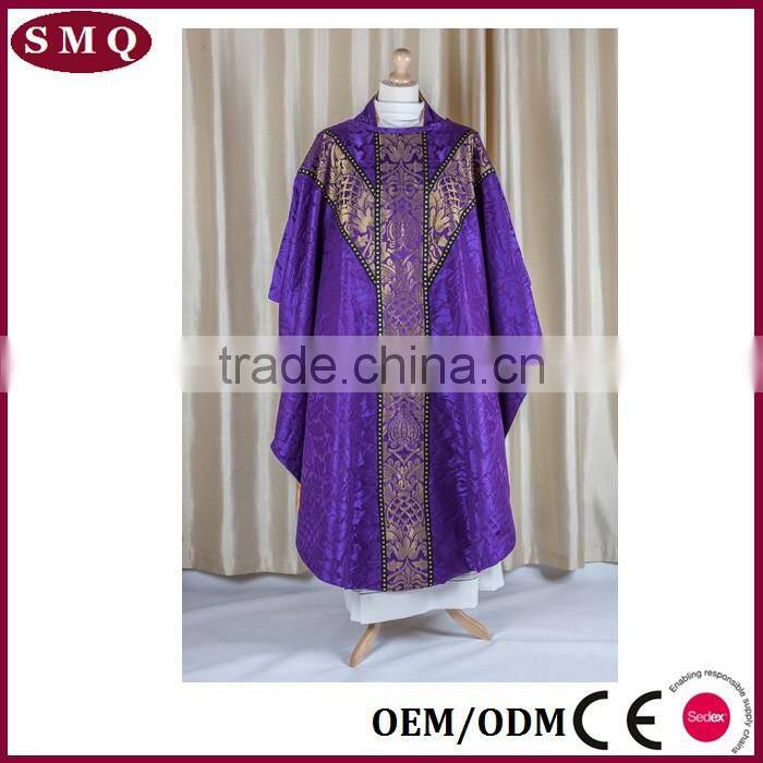 Beautifully hand made fully lined gothic chasuble in Fairford Brocade