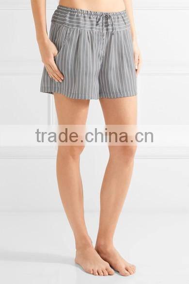 Wholesale fashion Striped satin pajama set custom pijamas woman ladies pyjamas sleepwear
