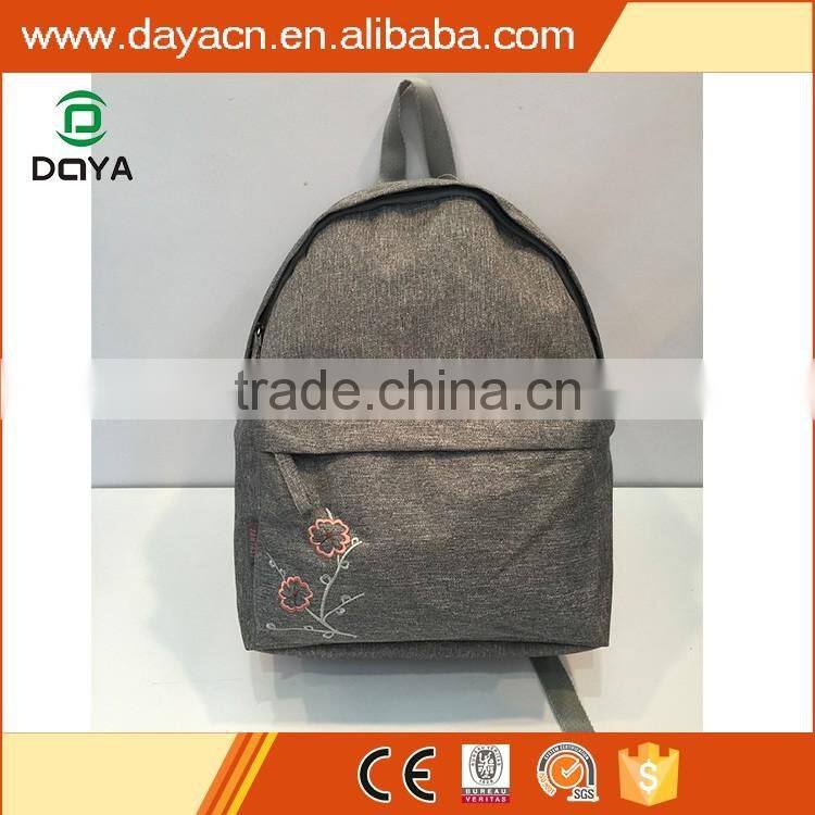 2017 hot sales wholesales custom grey waterproof nylon backpack