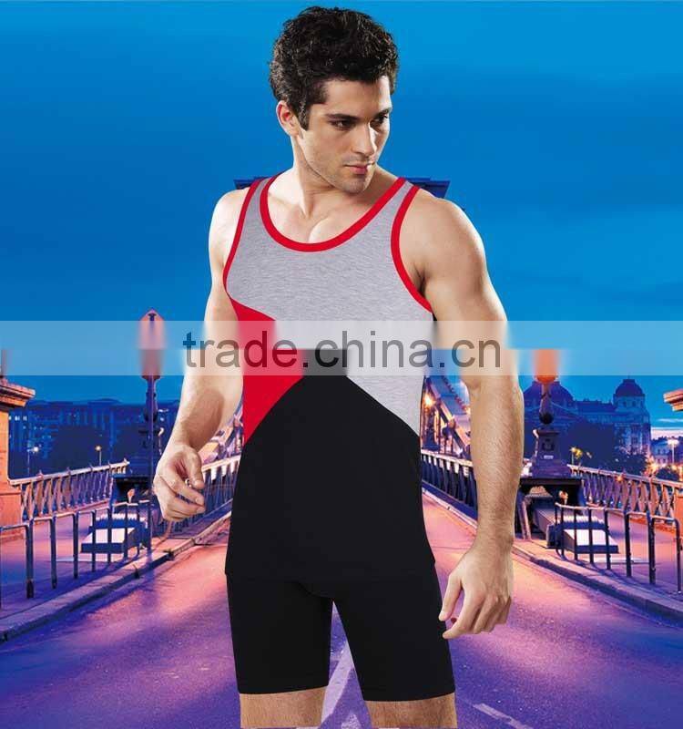 Zhejiang Maas supply S-006 model cheap cotton stringer tank top men