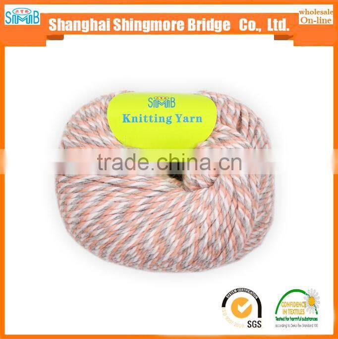 Online shopping knitting yarns china supplier cheapest wholesale oeko tex certified chunky wool yarn for hand knitting sweater