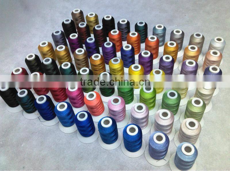 2015 Hot New 63 Brother Colors Series Machine Embroidery Thread 100% Polyester Thread ,500m*63 , 120d/2(40wt) , Free Shipping