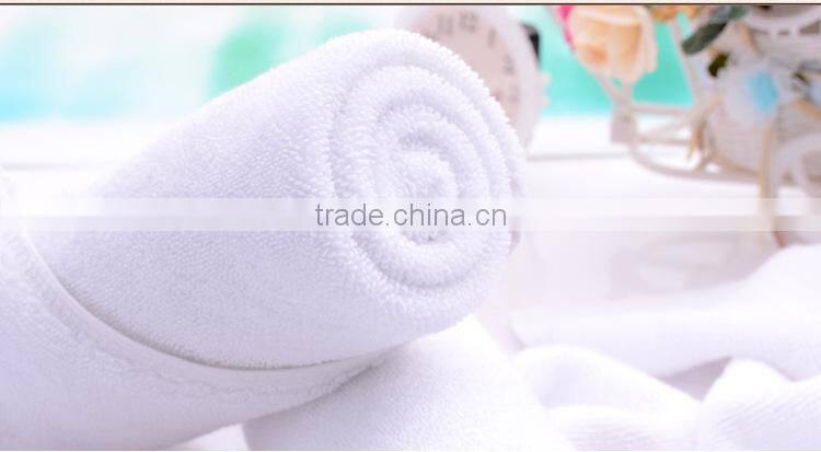 China supplier hotel bamboo towel white color 4pcs towel sets