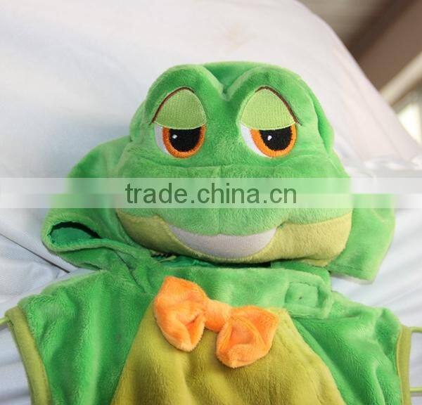 factory supply frog animal shaped plush stage performance vest for kids