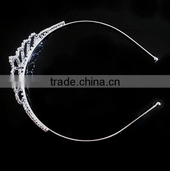 Pretty Tiara Wedding Bridal Crown Clear Rhinestones Crystal Headband