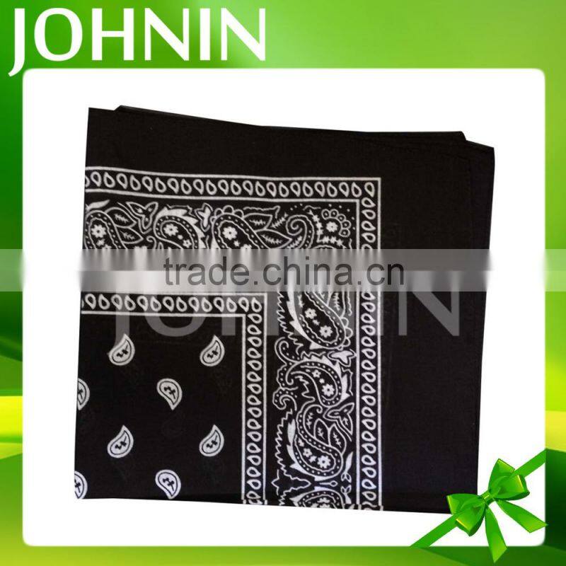 No moq custom printing 50*50cm high quality paisley bandana for sale
