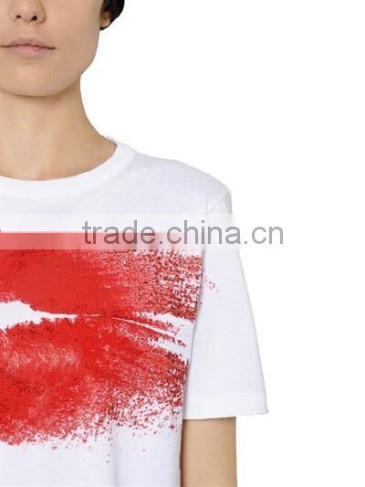 Girl's fashion cotton korea t-shirt printing design