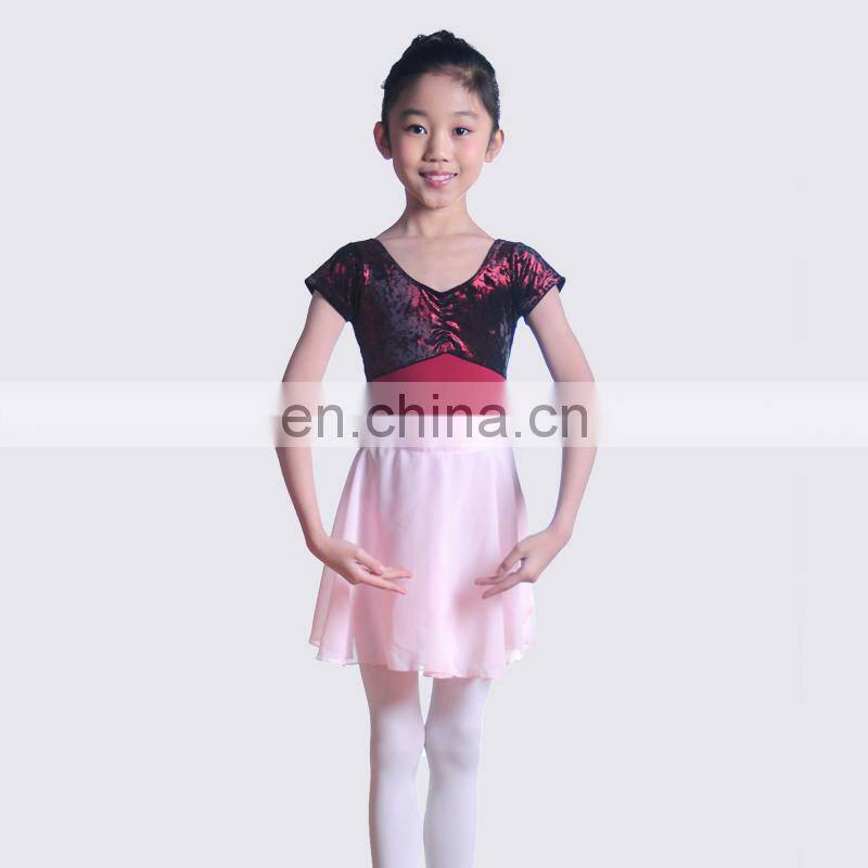 111024501 Children Chiffon Ballet Dance Wrap Skirt