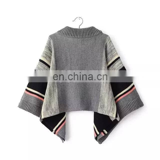Wholesale Latest Fashion Women Pullover Computer Knitted Jacquard Merino Wool Cashmere Sweater