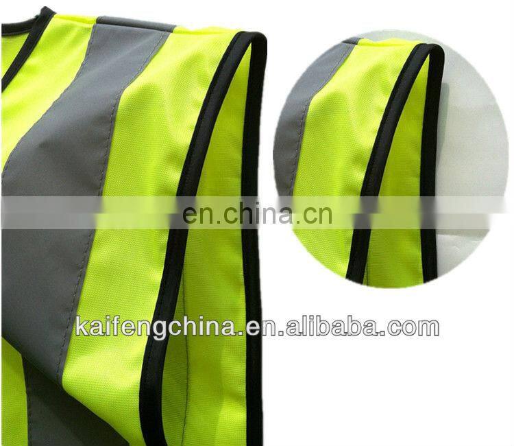 Orange reflective running vest with fabric KF-042