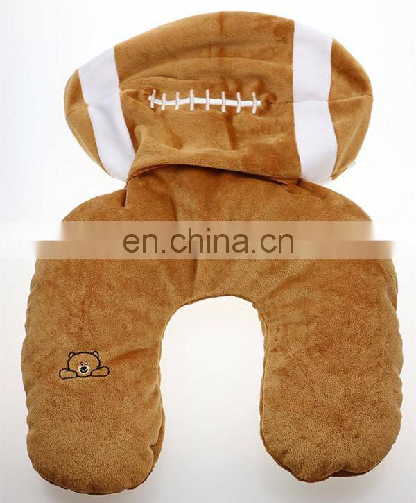 Convertible 2 in 1 memory foam neck pillow Custom kids stuffed animal soft plush dragon dinosaur u shape travel pillow