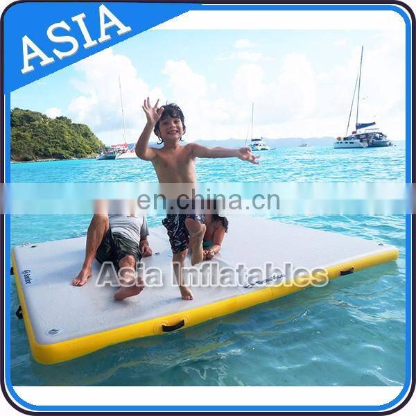 Durable Inflatable air tumble mat / Inflatable air dock for water recreation