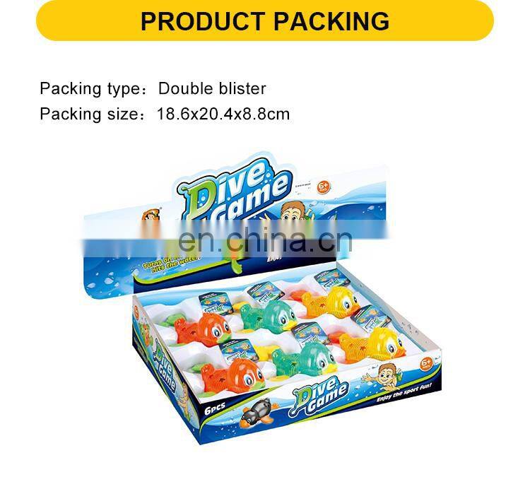 Swimming toys little duck with lights bath toys dive game