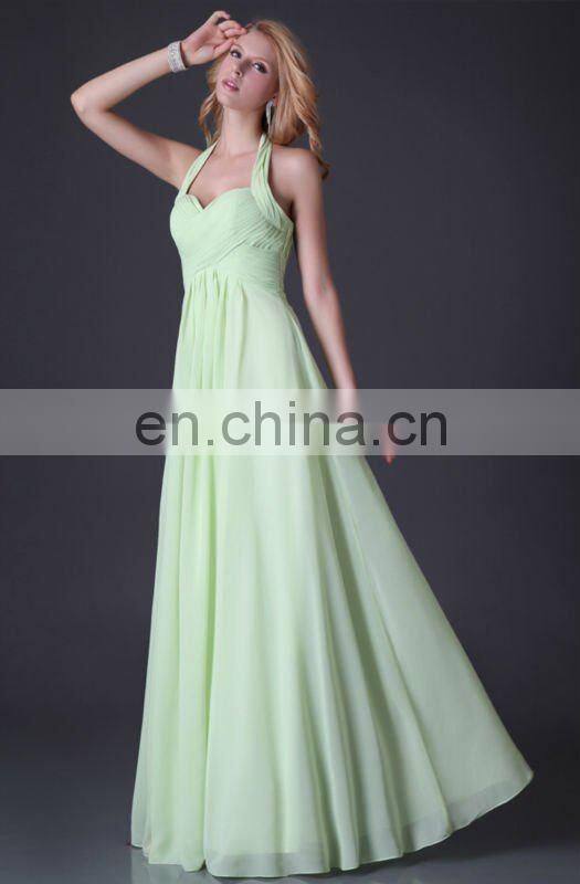 Grace Karin Chiffon Fashion Halter Long Bridesmaid Dress CL3461