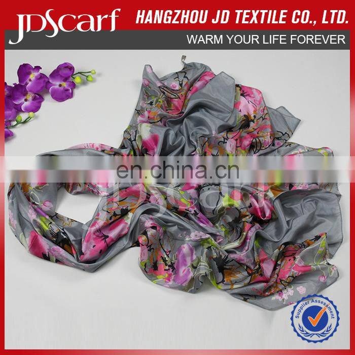 China manufacturer new fashioned luxury digital print custom design silk scarf
