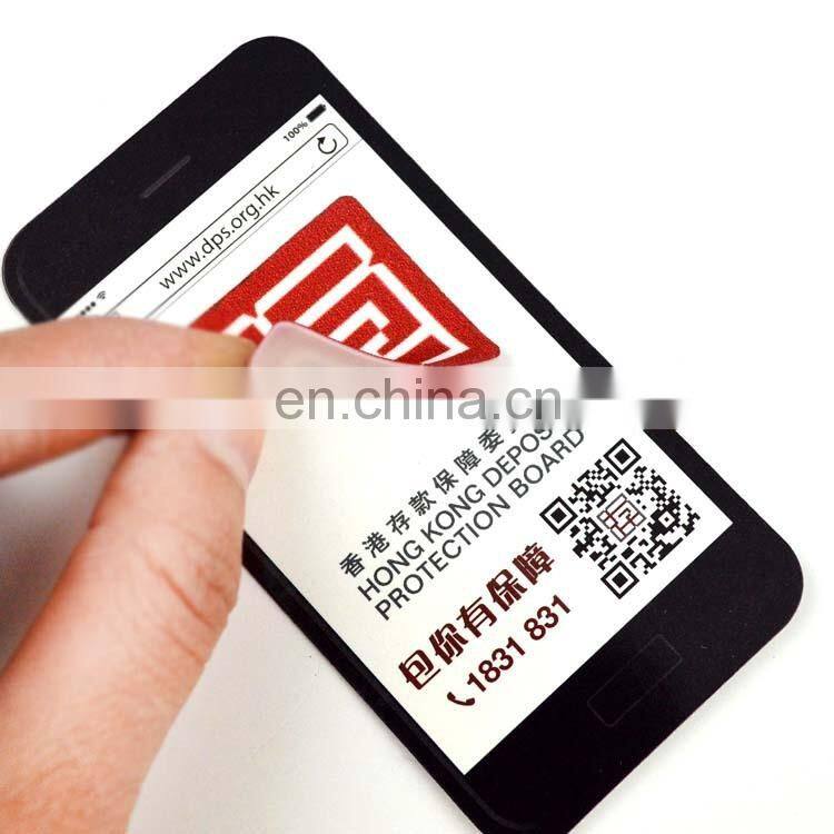 self adhesive microfiber mobile screen cleaner