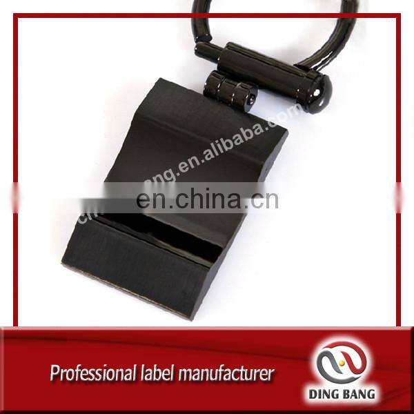 Wholesale Promotion Gifts & Crafts Custom Logo Accepted Simple & Classical Cheap Black Metal Male Keychain