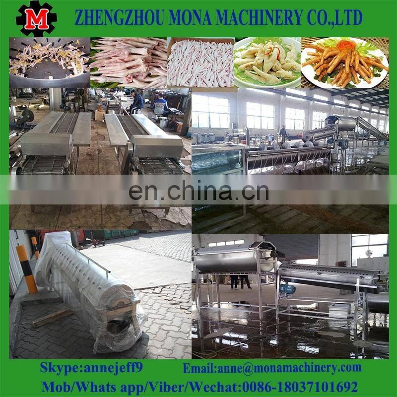 Stainless steel chicken feet cutter / chicken feet cutter price / automatic chicken feet cutting machine with working table