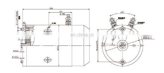 12v 2000w DC motor for forklift :ZD1221