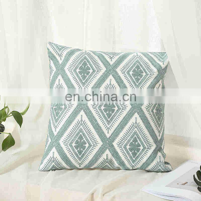 i@home Threaded Modern Geometric Vintage Floral Fashion Sofa Pillow Cushion Cover