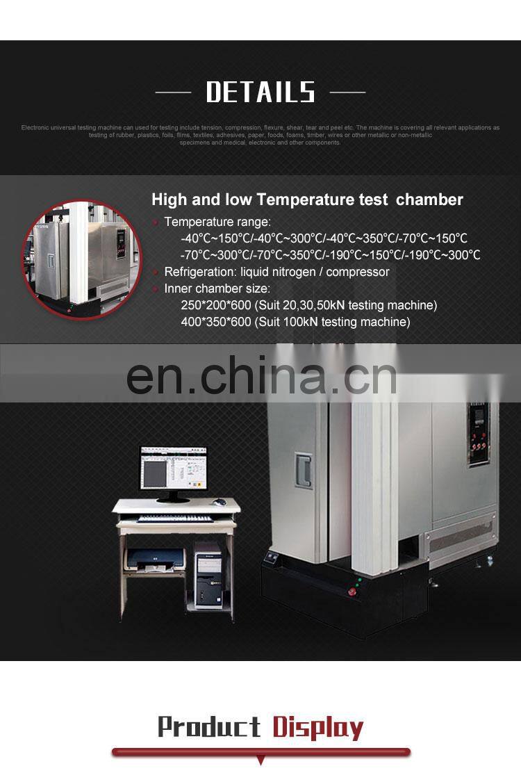 Metallurgical iron and steel high low temperature tensile test lab report machine