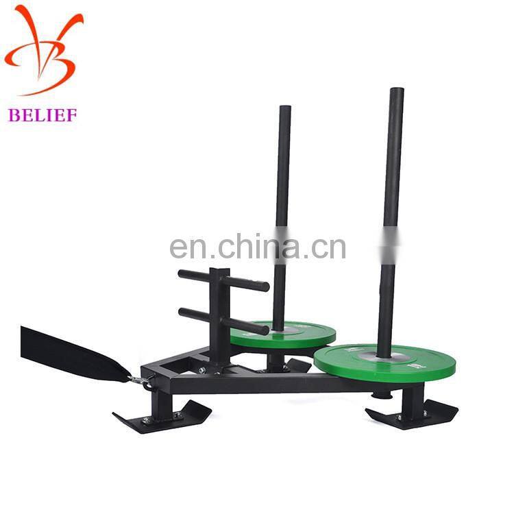 Can add barbell disc resistance Explosive Force Training energy sled