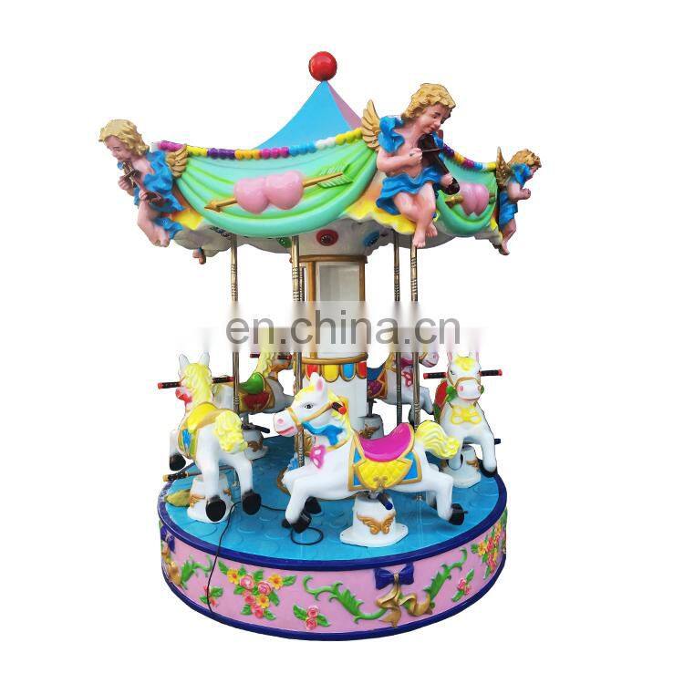 new theme park rides fairground portable small merry go round carousel for sale