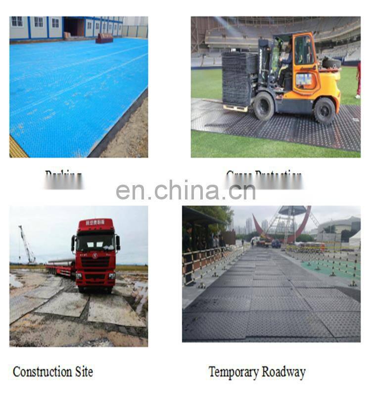 Heavy Duty Temporary Black Plastic Road Mat