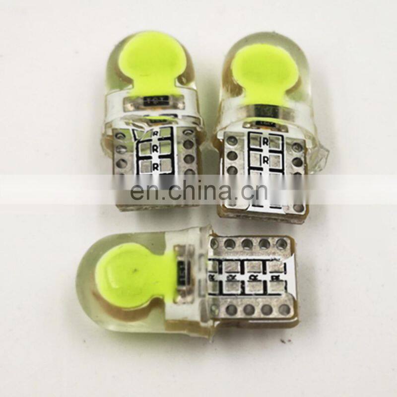 Carest 30pcs Super Bright Turn Side License Plate Light Lamp Bulb Auto T10 Led Cold White 194 W5W LED 168 COB Silica Car DC 12V