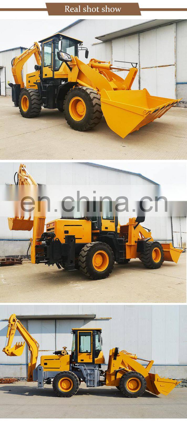 Front loader and backhoe hydraulic 4x4 loader backhoe Mini Backhoe Loader with Price