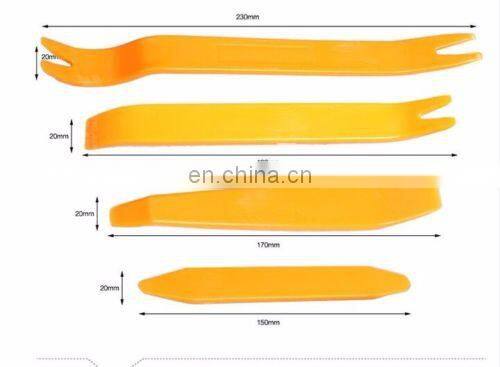 4pcs Red color Auto Car Radio Door Clip Panel Trim Dash Audio Removal Installer Pry Tool Kit Car Panel Removal Tool