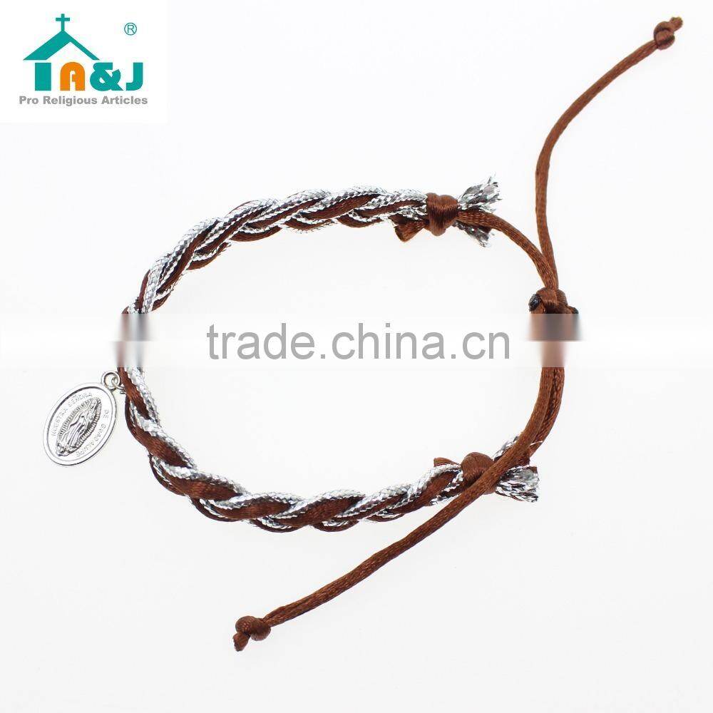 Our lady of guadalupe metal pendant bracelet