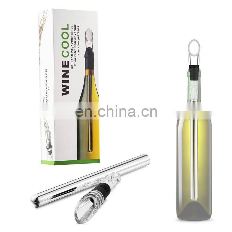 Reusable Wine Bottle Chiller Stick with Aerator
