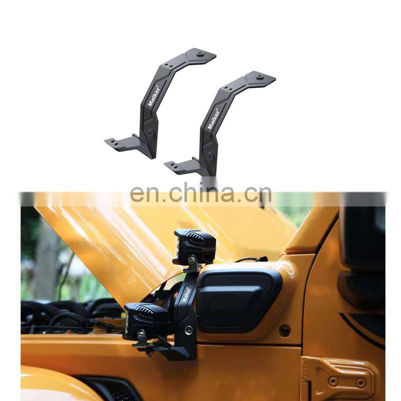 Off Road 4x4x Hood light bracket for jeep wrangler JL accessories light holder