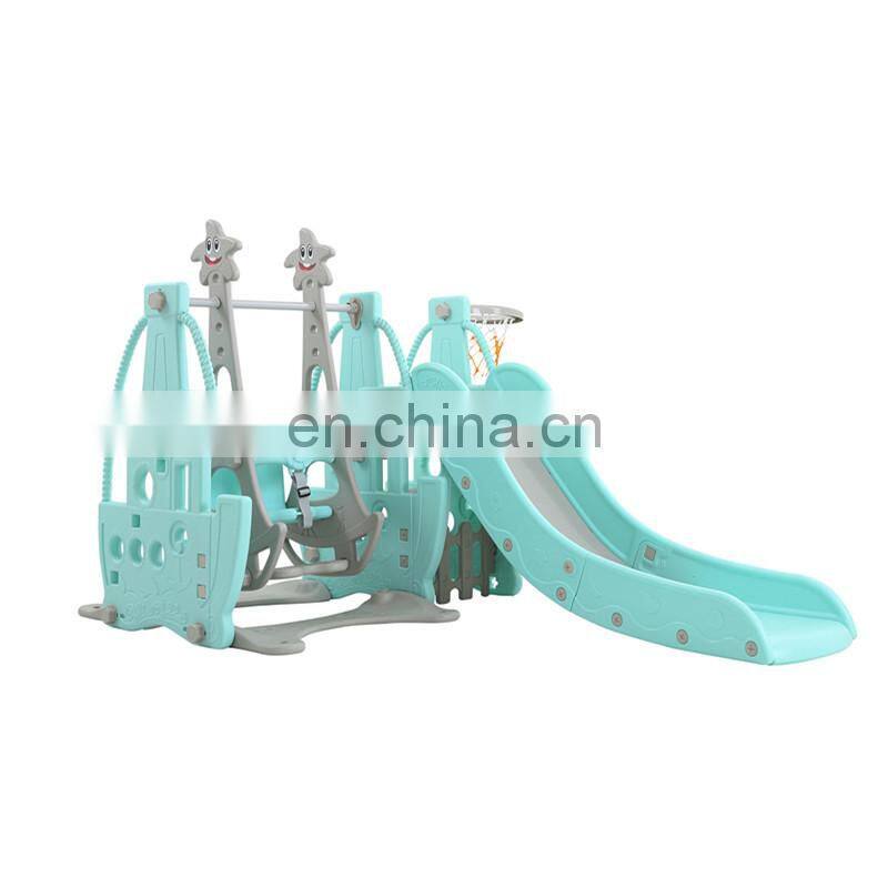 Safely &Happy Cute Small Little Bear Indoor Slide with Ball Pool Set for children play at home garden