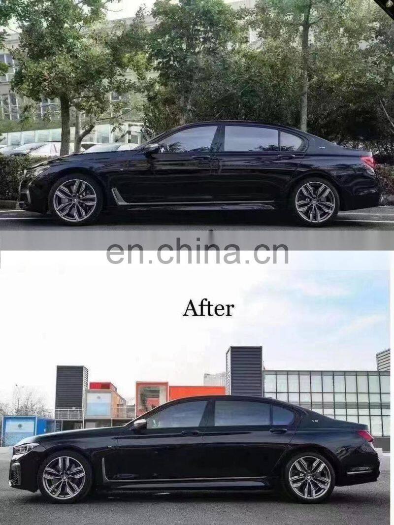 Runde PP Material For BMW 7 Series G11 G12 Old To New M Style Body Kit Front Rear Bumper Lip Side Skirt Fender Hood Headlight