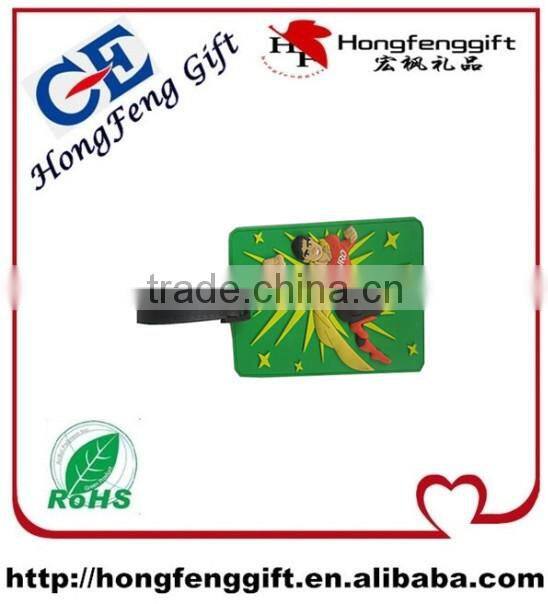 Eco-friendly Fancy Travel Silicone Rubber Luggage Tag