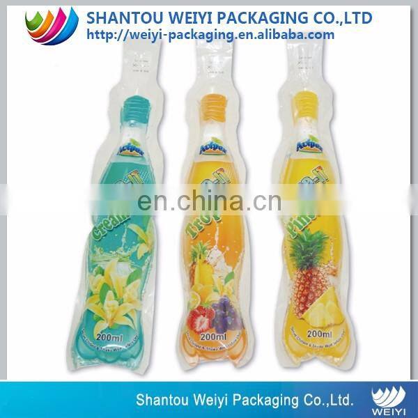 flexible liquid plastic juice drink bag