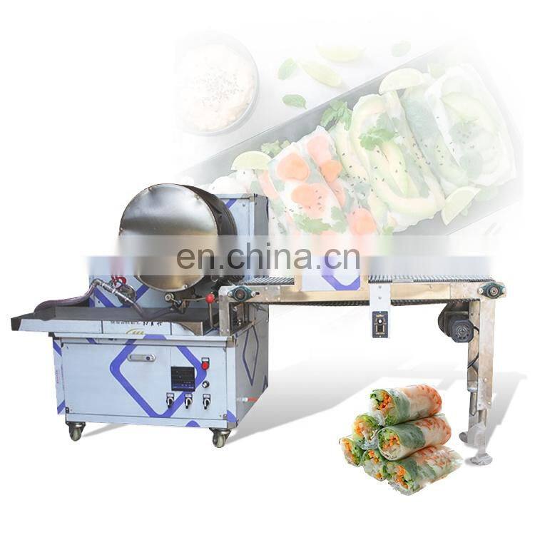 Commercial Spring Roll Wrapper Machinery Lumpia Pastry Sheet Ethiopian Injera Making Machine