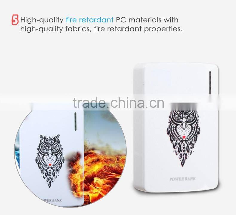 Wholesale colorful charger portable smart power bank 9000mah HS