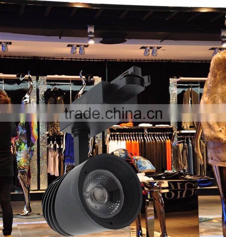 two wire CE ROHS 90lm/w 3000k 45w cob ceiling spot led track light for showcase Gleeson