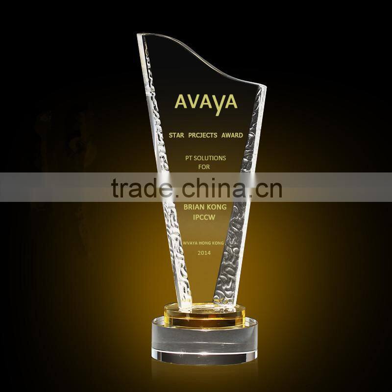 crystal trophy award for sport Competition3d laser crystal trophy award for sport Competition