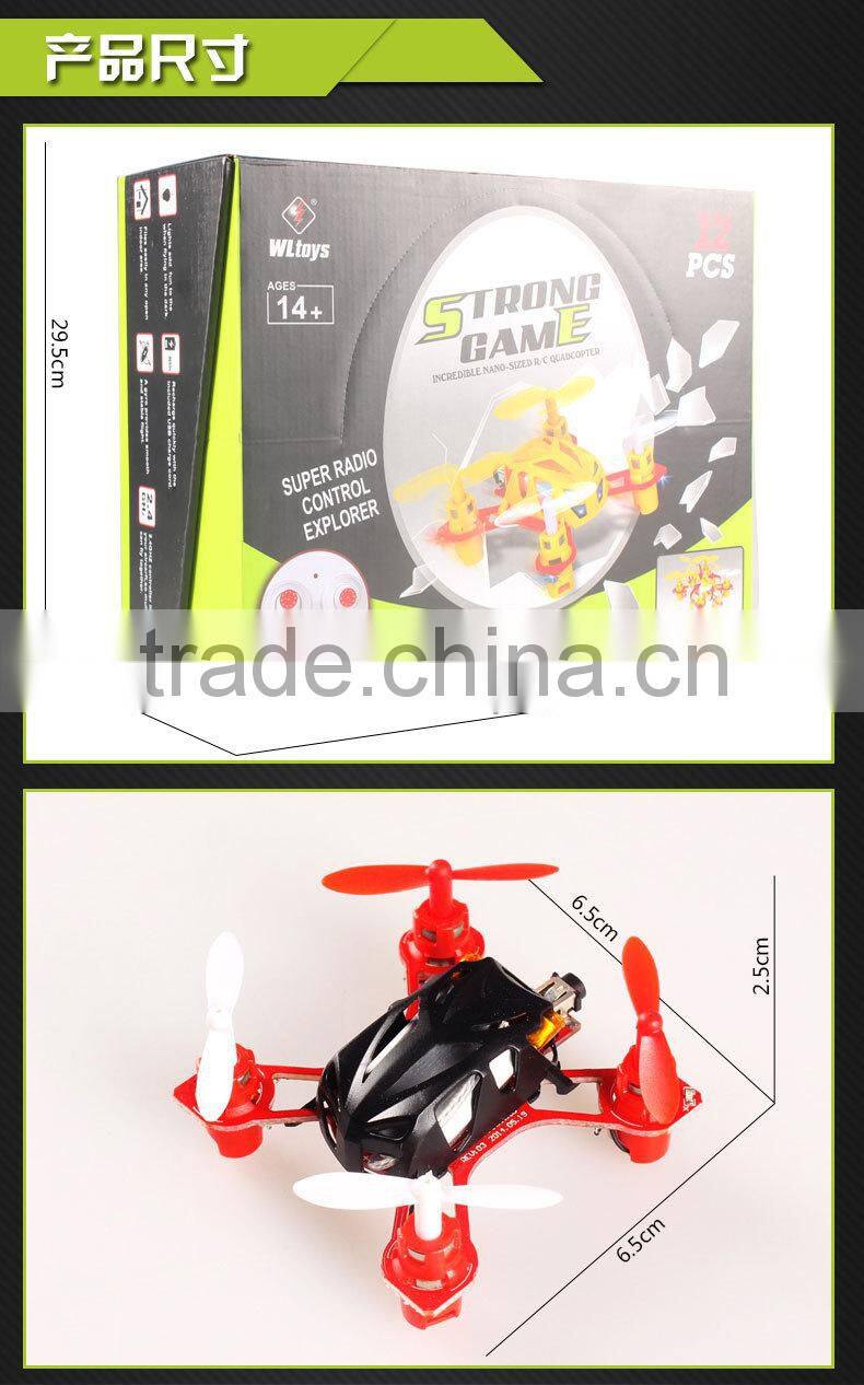 2015 New Arrived WLV292 2.4GHz 6 Axis Gyro Nano Micro RC Quadcopter Smallest Quad Copter with new style packing
