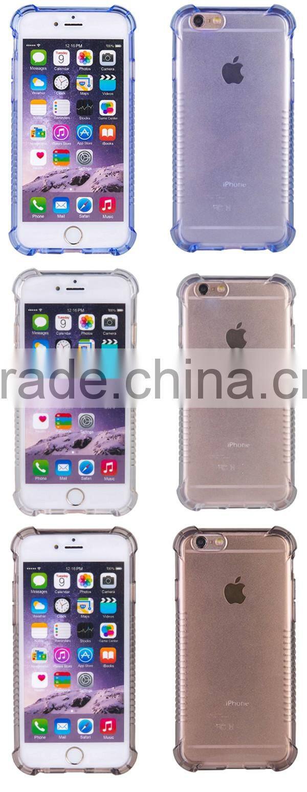TPU soft scratch-resistant anti-skid translucent shell phone sets for iPhone