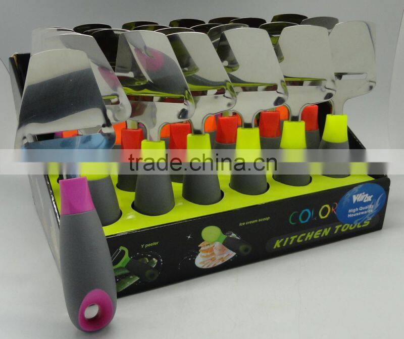 big and fat handle kitchen gadget set,kitchen accessories, ICE CREAM SPOON, PEELER, OPENER