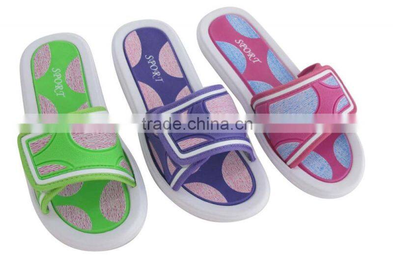 women beautiful fashion velcro slippers