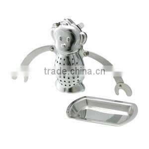 YangJiang Factory manufacture monkey shape stainless steel Low price tea strainer