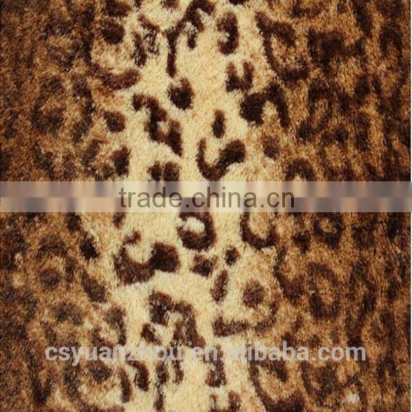 wholesale leopard pattern fur plush fabric