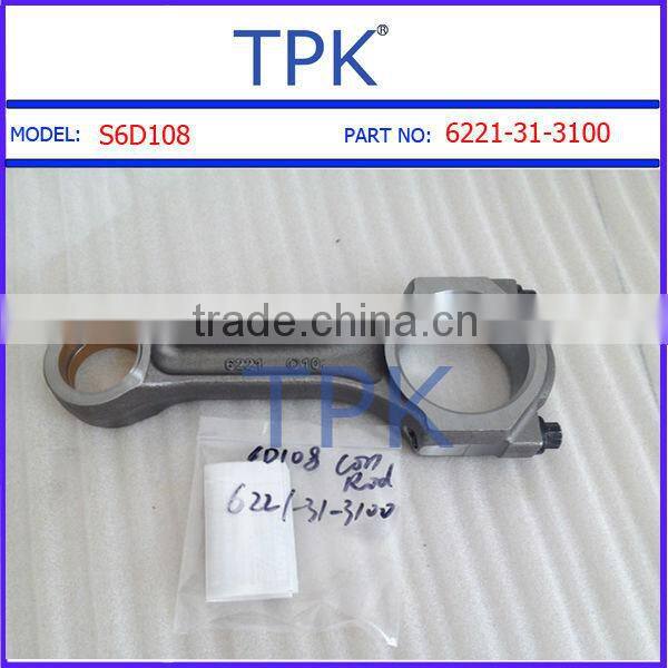 Komatsu S6D108,SA6D108,SAA6D108 connecting rod, 6221-31-3100