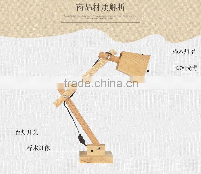 2016 LED Wood table Light JK-879-11 Antique table lamp portable laptop cushion tray table with led light